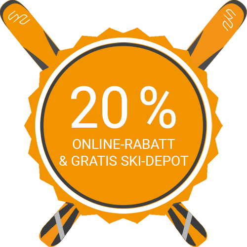 20% Online-Rabatt und Gratis Ski-Depot