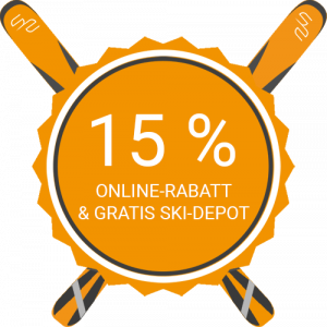 15% Online-Rabatt und Gratis Ski-Depot