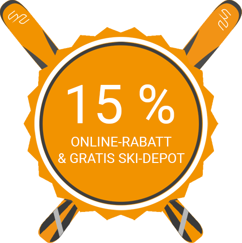 15% Online-Rabatt und Gratis Ski-Depot
